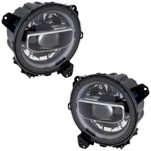 Load image into Gallery viewer, 2019-2022 Jeep Gladiator &amp; Wrangler Headlights - LED, Driver &amp; Passenger Side, w/ Bulbs (55112878AG)