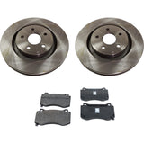 Brake Disc & Pad Kit For 06-10 Jeep Grand Cherokee Front LH RH Semi-Metallic Pad
