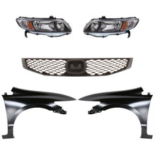 Load image into Gallery viewer, 2010-2011 Honda Civic Headlights - Driver &amp; Passenger Side (33101SVAA51)