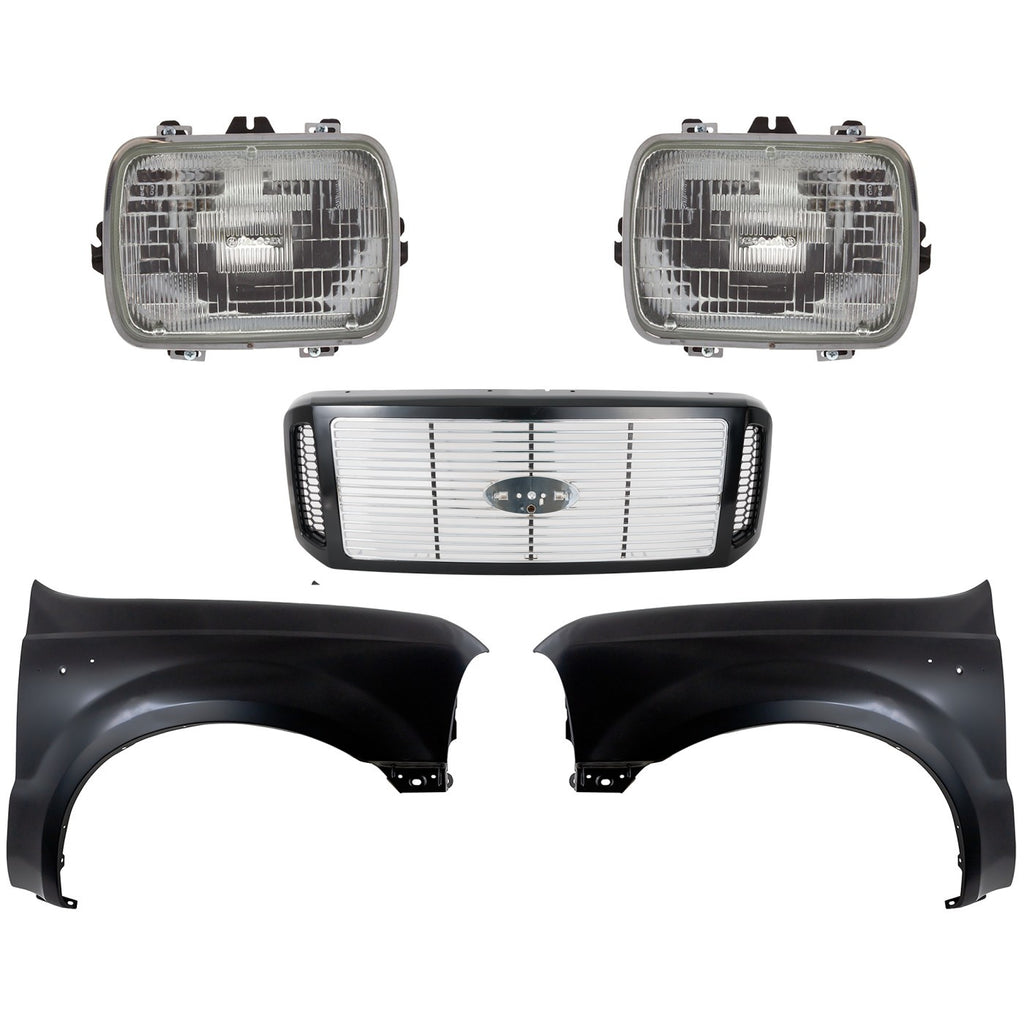 2005-2007 Ford F-250 Super Duty & F-350 Super Duty Grille - Assembly (6C3Z8200DH)