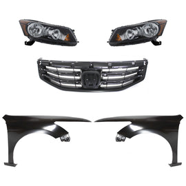 2011-2012 Honda Accord Grilles - Left & Right, Assembly, Sedan (33100TA0A01)
