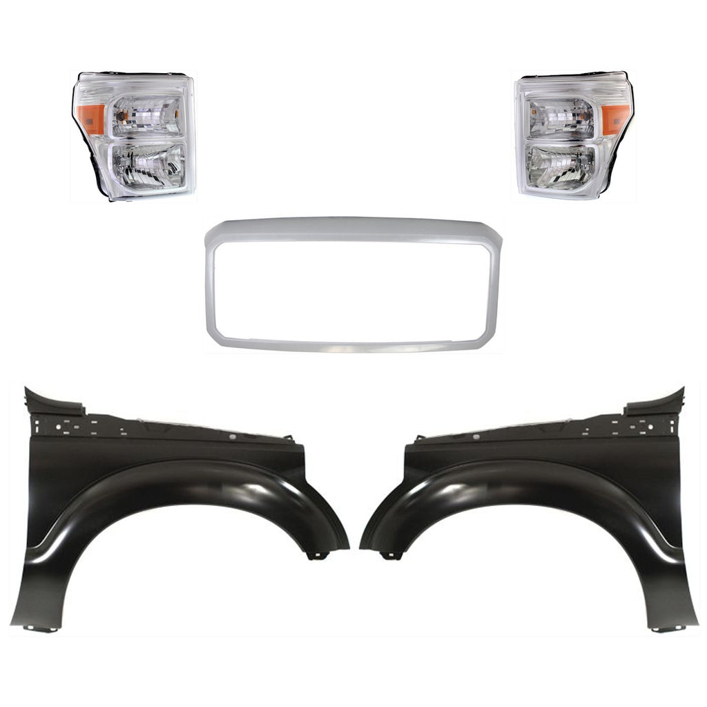 2011-2016 Ford F-250 Super Duty & F-350 Super Duty Headlights - Left & Right (BC3Z13008E)