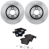 Brake Disc and Pad Kit For 2003-2014 Volvo XC90 Front Driver and Passenger Side