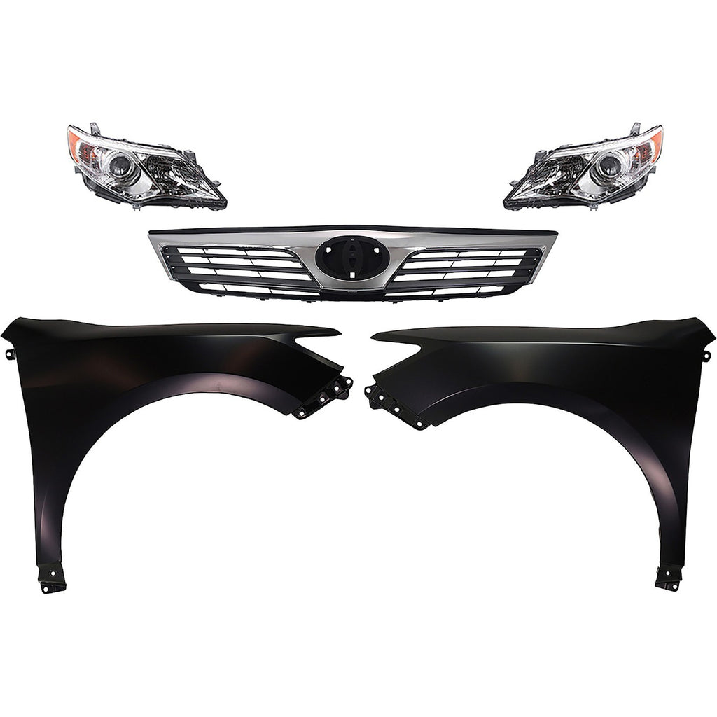 2012-2014 Toyota Camry Headlights - Driver & Passenger Side (8111006470)