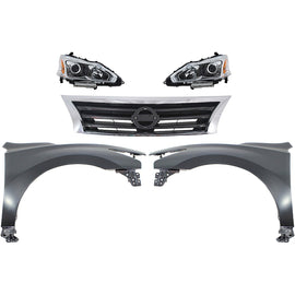 2013-2015 Nissan Altima Headlights - Halogen, Driver & Passenger Side, Sedan (260103TA9A)