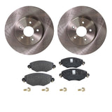 Front Brake Disc Rotors and Pads Kit For Jaguar X-Type 2002 2003 2004 2005-2008