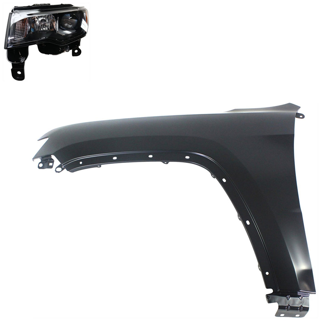 2017-2022 Jeep Grand Cherokee & Grand Cherokee WK Fender - Left (68266647AE)
