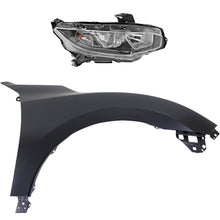Load image into Gallery viewer, 2016-2018 Honda Civic Fender - Halogen, Passenger Side, CAPA Certified (33100TBAA01)