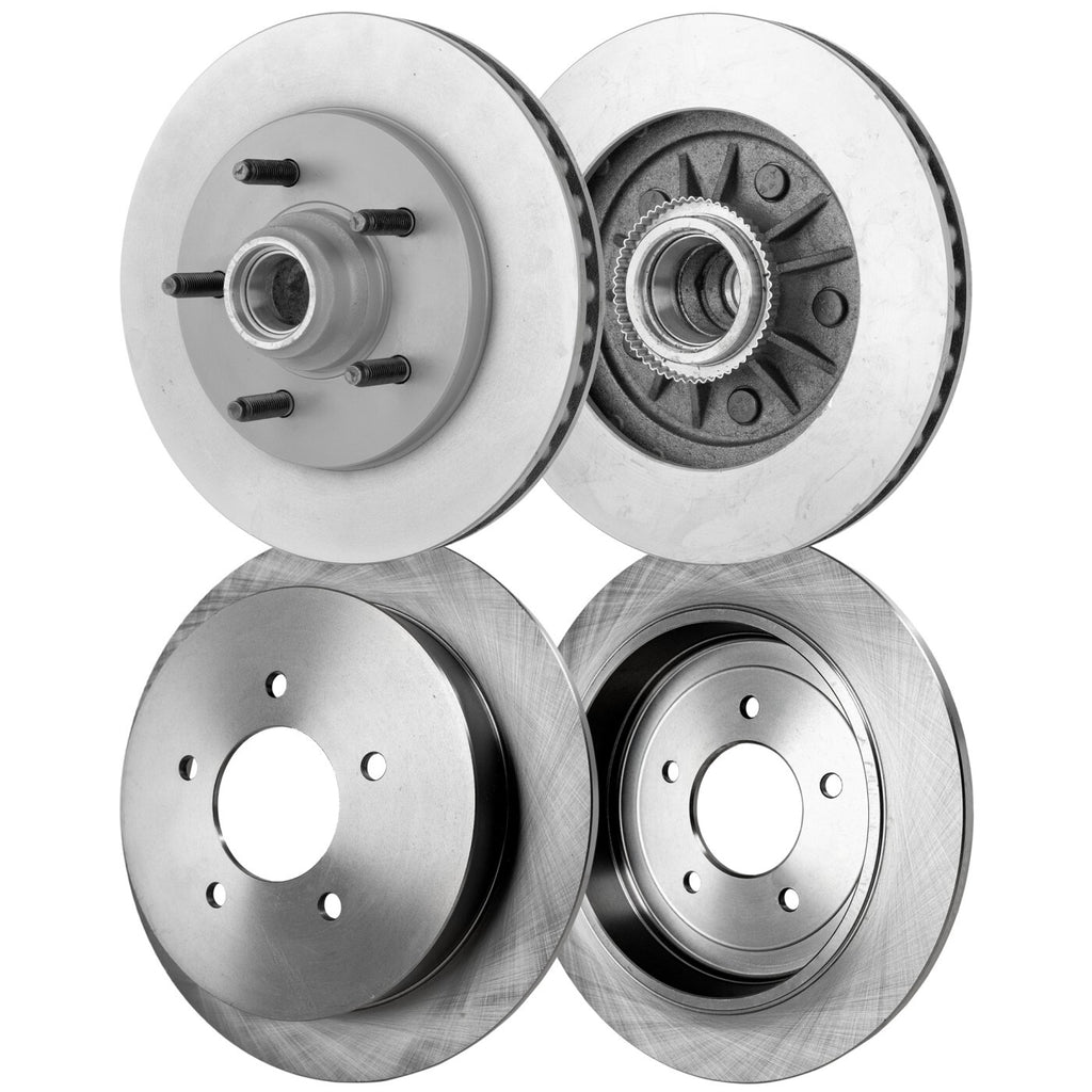 1999-2000 Ford Expedition & Lincoln Navigator Brake Rotors - Front & Rear (19686)