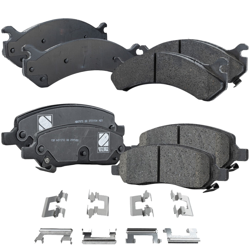 2006-2011 Cadillac DTS Brake Pads - Front & Rear (15773987)