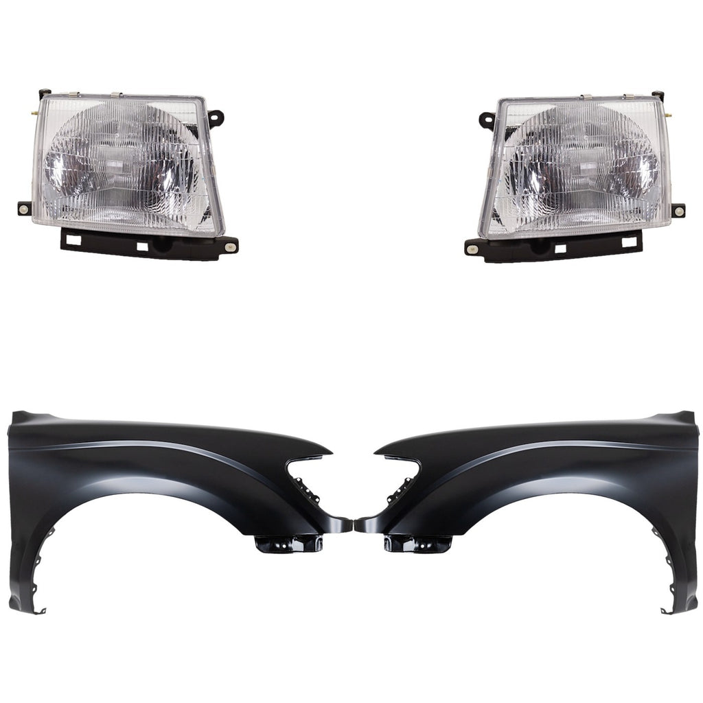 1997-2000 Toyota Tacoma Fenders - Driver & Passenger Side, Primed (5381104070)