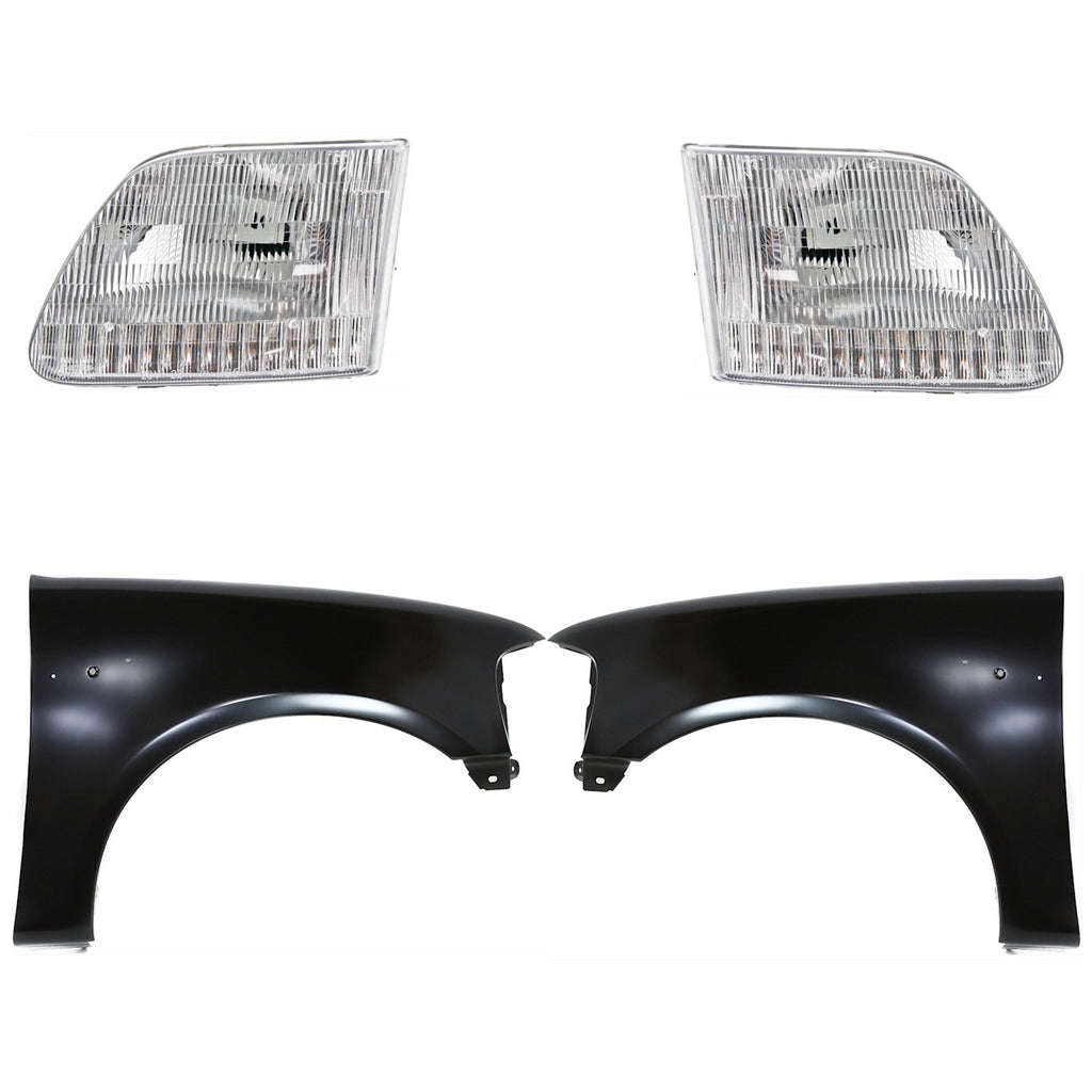 1998-2004 Ford Fenders - Front, Left & Right, Primed (2L3Z16005BA)