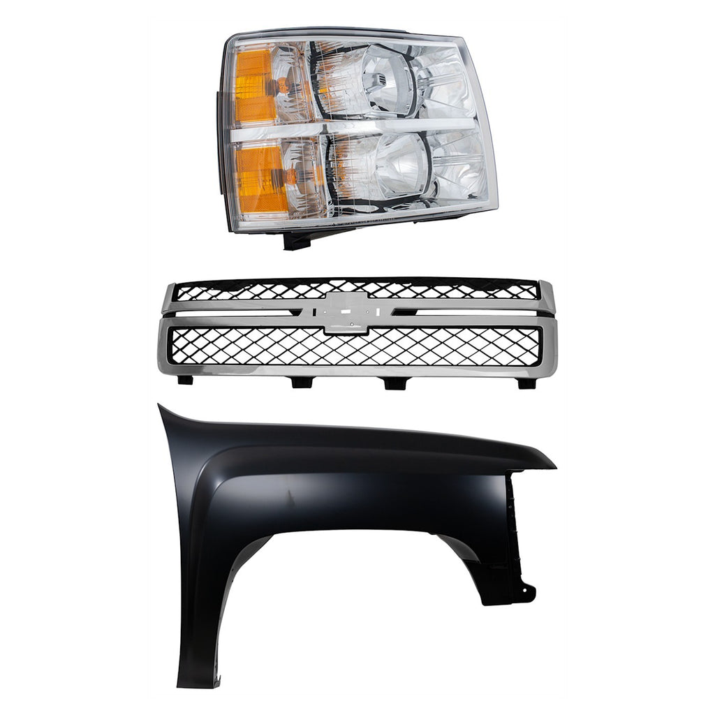 2011-2014 Chevrolet Silverado 2500 HD & Silverado 3500 HD Grille (20966058)