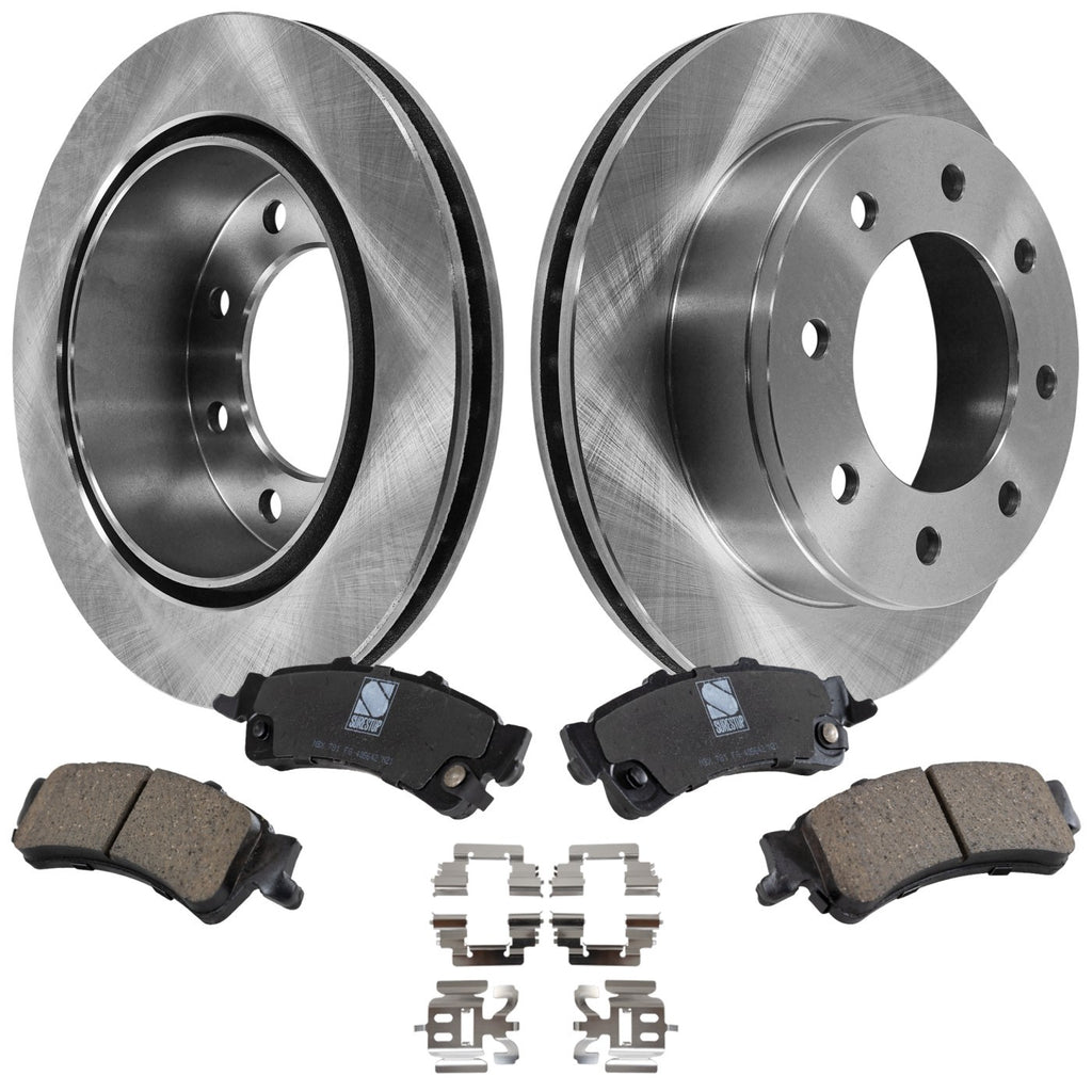 2004-2005 Chevrolet Silverado 1500 & GMC Sierra 1500 Brake Rotors - Rear, Left & Right (15712801)