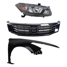 Load image into Gallery viewer, 2008-2010 Honda Accord Grille - Halogen, Right, Assembly (33100TE0A01)