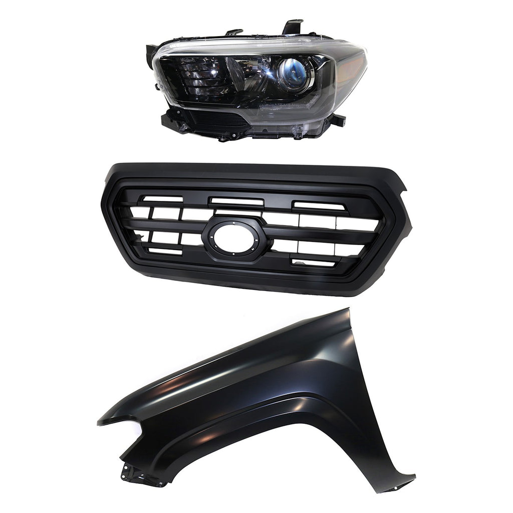 2017 Toyota Tacoma Headlight - Halogen, Driver Side, Assembly (8115004280)