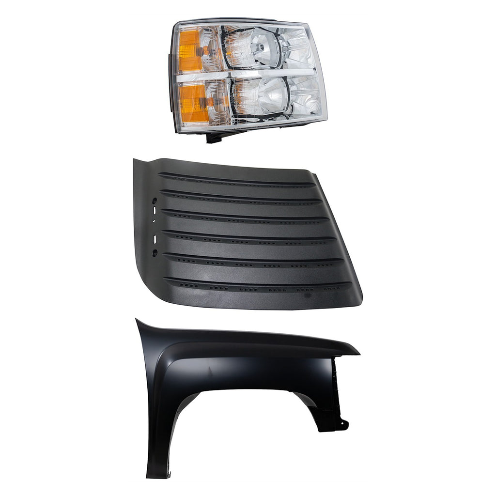 2011-2014 Chevrolet Silverado 2500 HD & Silverado 3500 HD Fender - Front, Right, CAPA Certified (22753693)