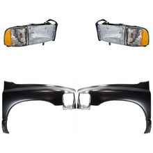 Load image into Gallery viewer, 2002 Dodge Ram 1500 Fenders - Left &amp; Right, Primed (55276208AD)
