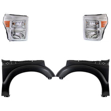 Load image into Gallery viewer, 2011-2016 Ford F-250 Super Duty &amp; F-350 Super Duty Headlights - Halogen, Left &amp; Right, CAPA Certified (BC3Z13008E)
