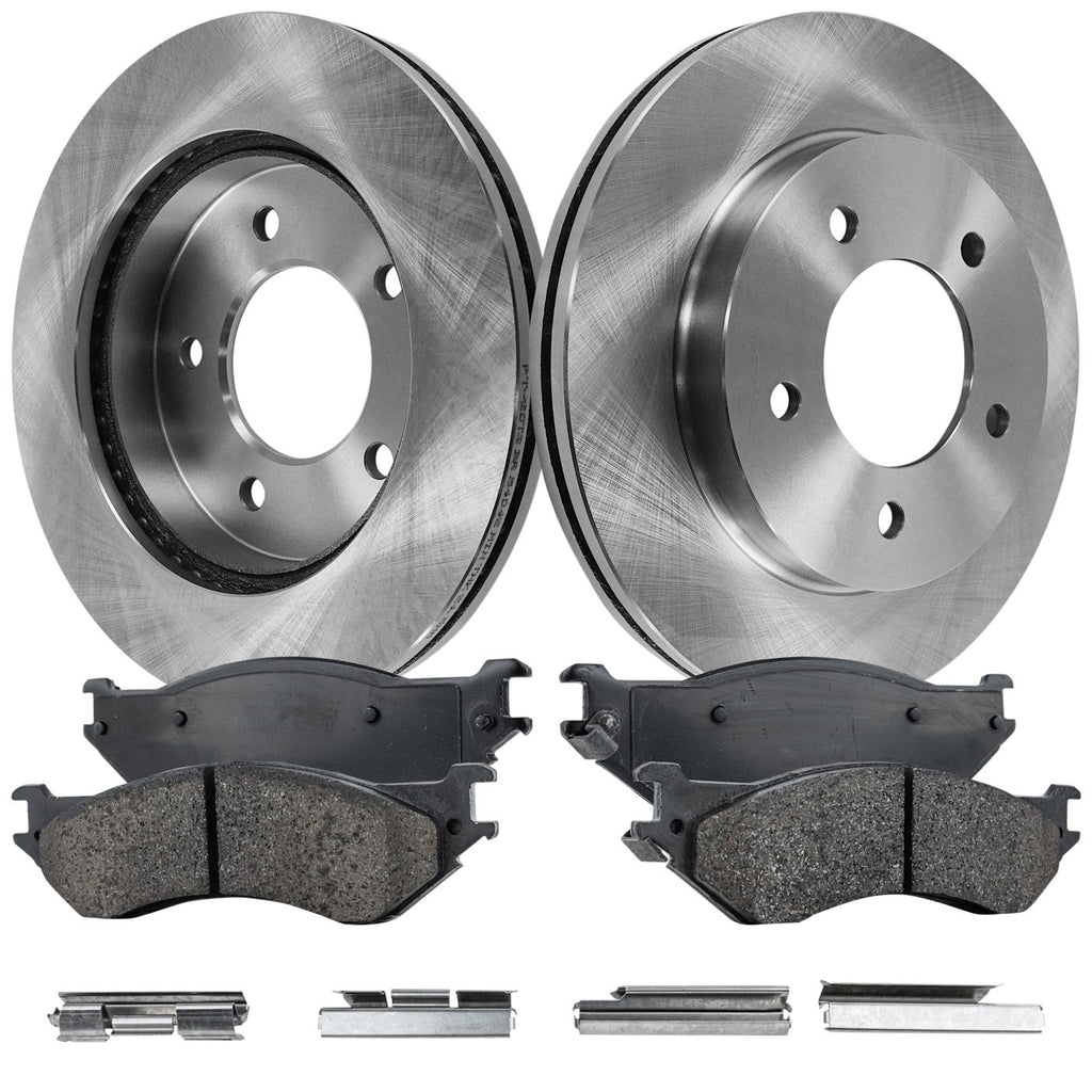 2000-2004 Ford F-150 & F-150 Heritage Brake Rotors - Front, Left & Right (F65Z1125AC)