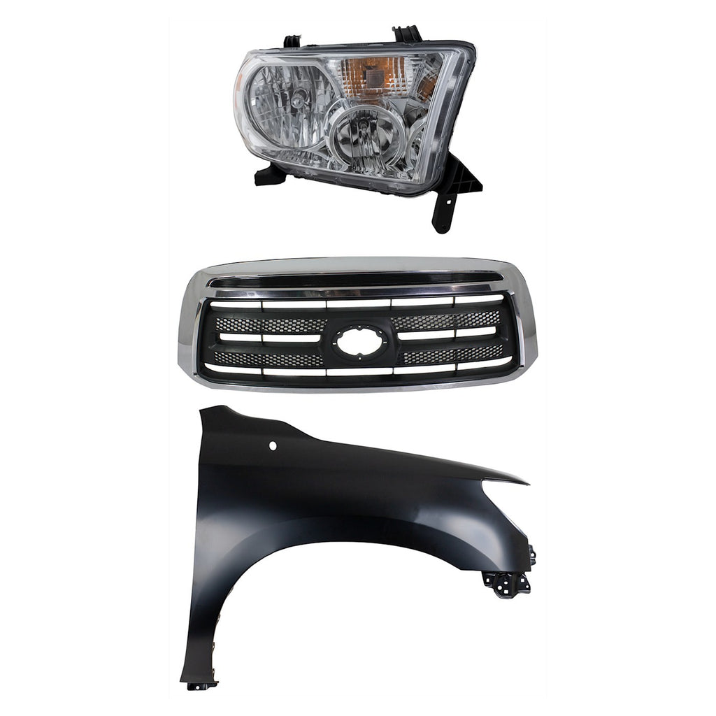 2010-2013 Toyota Tundra Fender - Right, Chrome (531000C230)