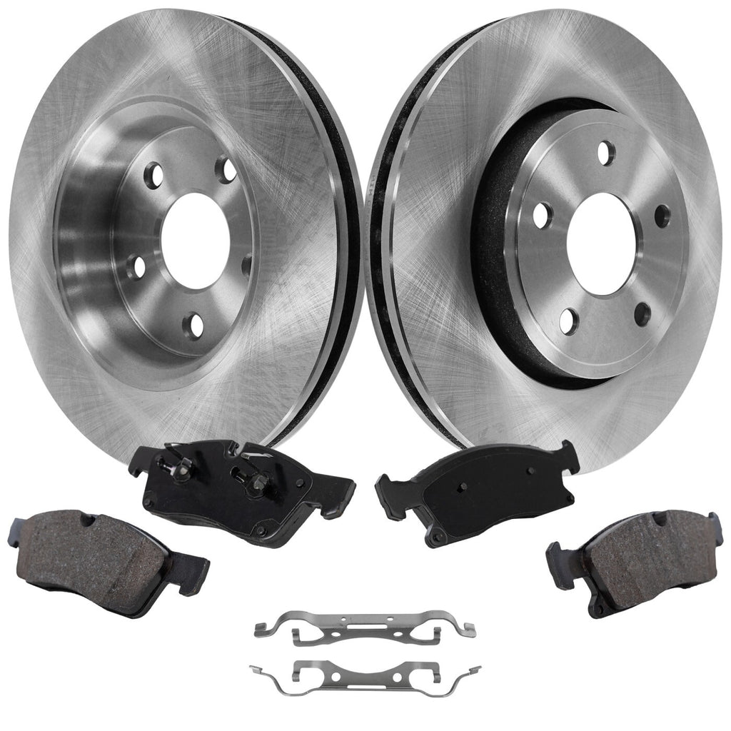 2012-2015 Dodge Durango & Jeep Grand Cherokee Brake Rotors - Front, Left & Right (43177)