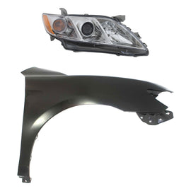 2007-2009 Toyota Camry Passenger Headlight Kit w/ Fender (US Built)
