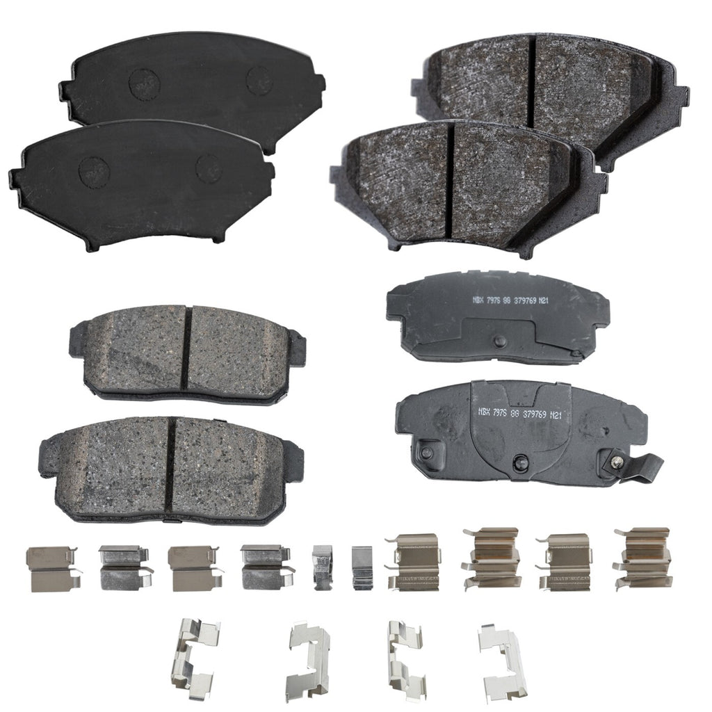 2007-2011 Mazda RX-8 Front & Rear Brake Pads Set