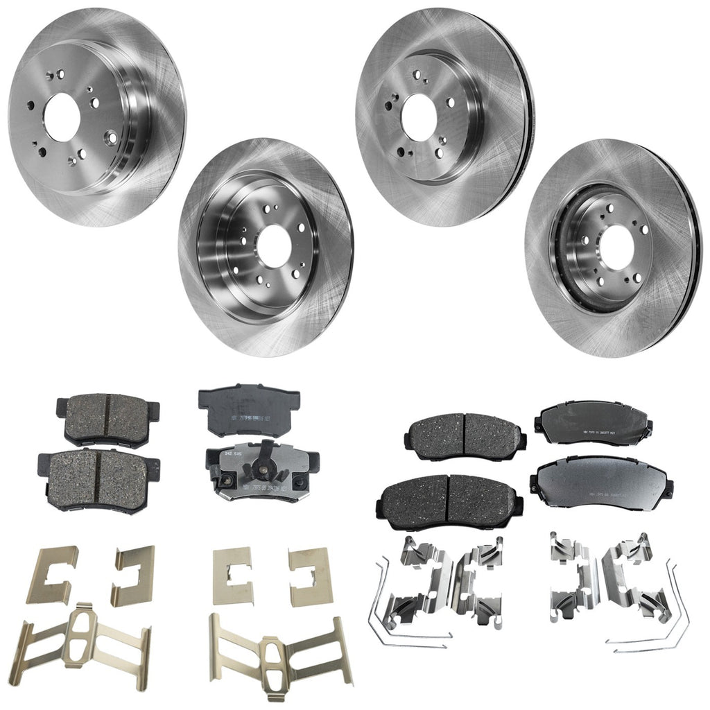 2012-2016 Honda CR-V Brake Rotors - Front & Rear (45251SWAA00)