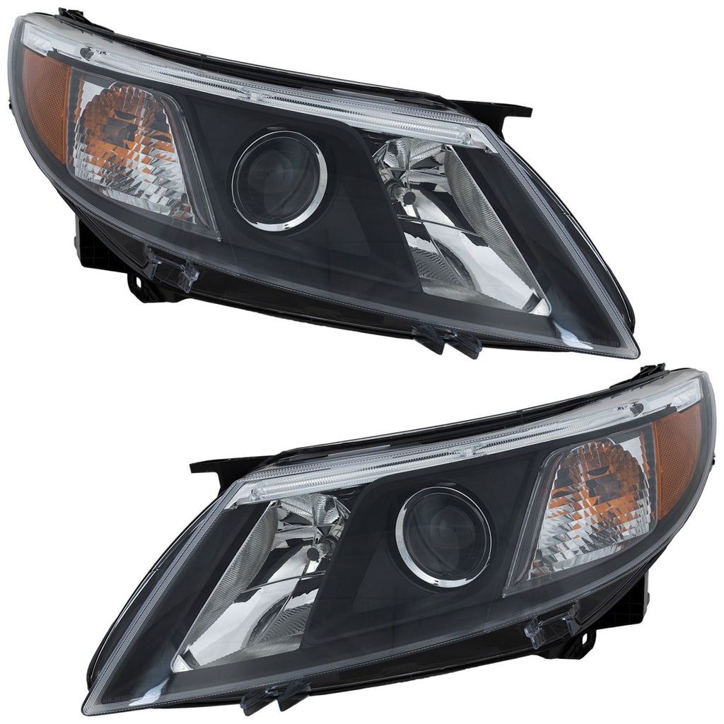 2008-2010 Saab 9-3 Headlights - Halogen, Left & Right, CAPA Certified (12843639)