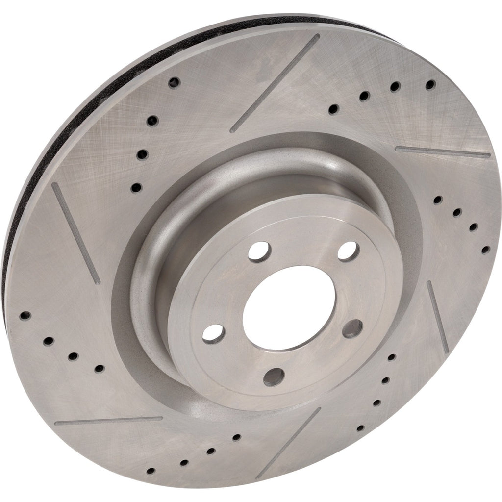 2015-2022 Ford Mustang Brake Disc Front LH or RH Cross-drilled 380mm Front Disc
