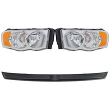 Load image into Gallery viewer, 2003-2005 Dodge Ram 1500, Ram 2500 &amp; Ram 3500 Bumper Trim - Halogen, 4-Piece, Assembly (55077120AF)