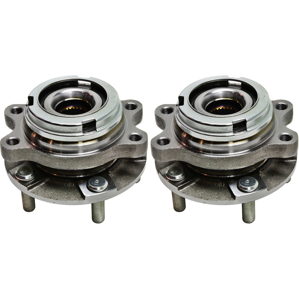 2003-2013 INFINITI & Nissan Wheel Hub & Bearing Set - Front, Driver & Passenger Side