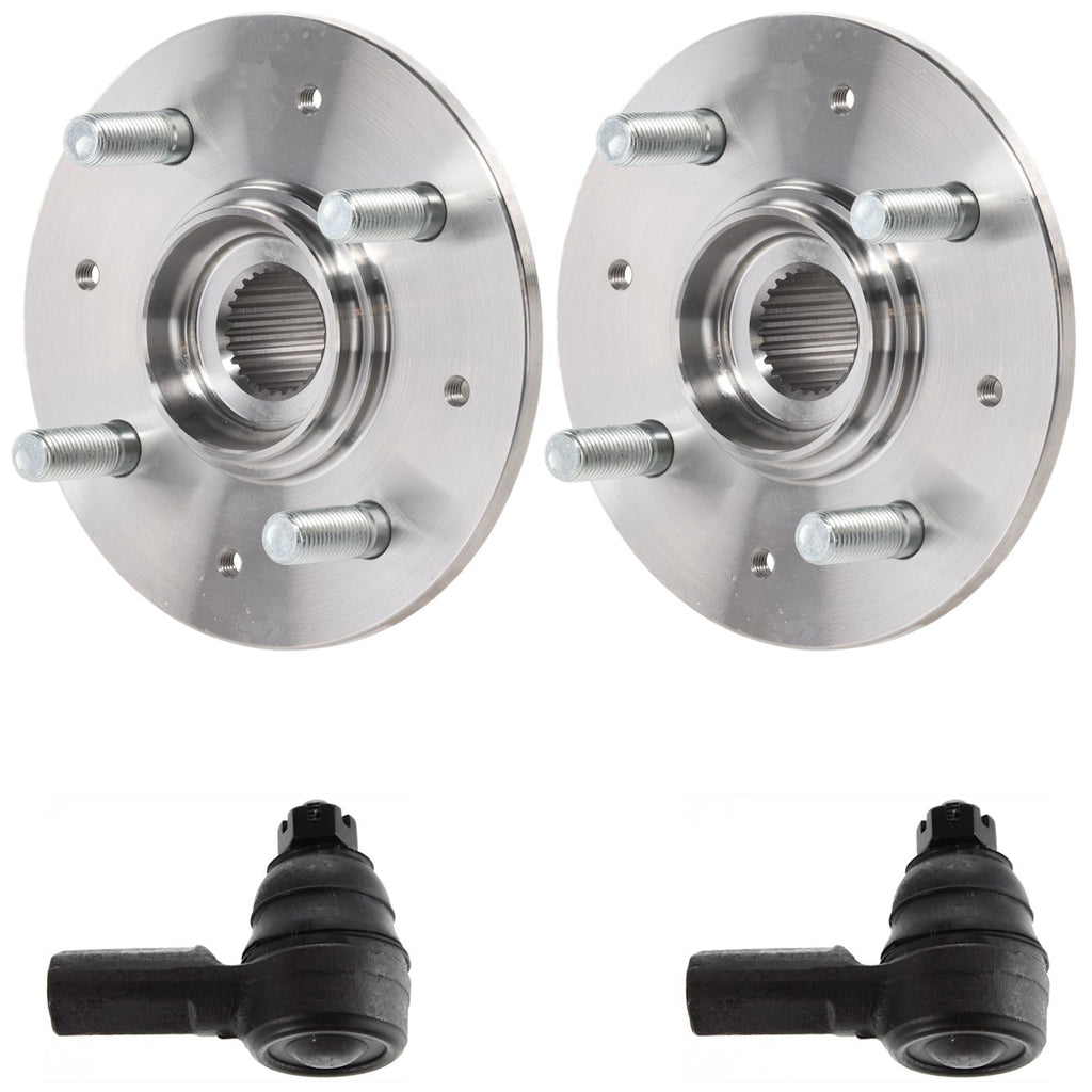 2001-2005 Honda Civic Wheel Hubs - Front, Driver & Passenger Side, 4-Lug (44600S5DA00)