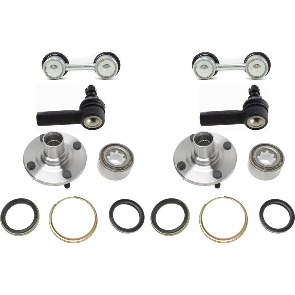 1993-2002 Chevrolet Prizm & Toyota Corolla Wheel Hubs - Front, Left & Right, 6-Piece (18186)
