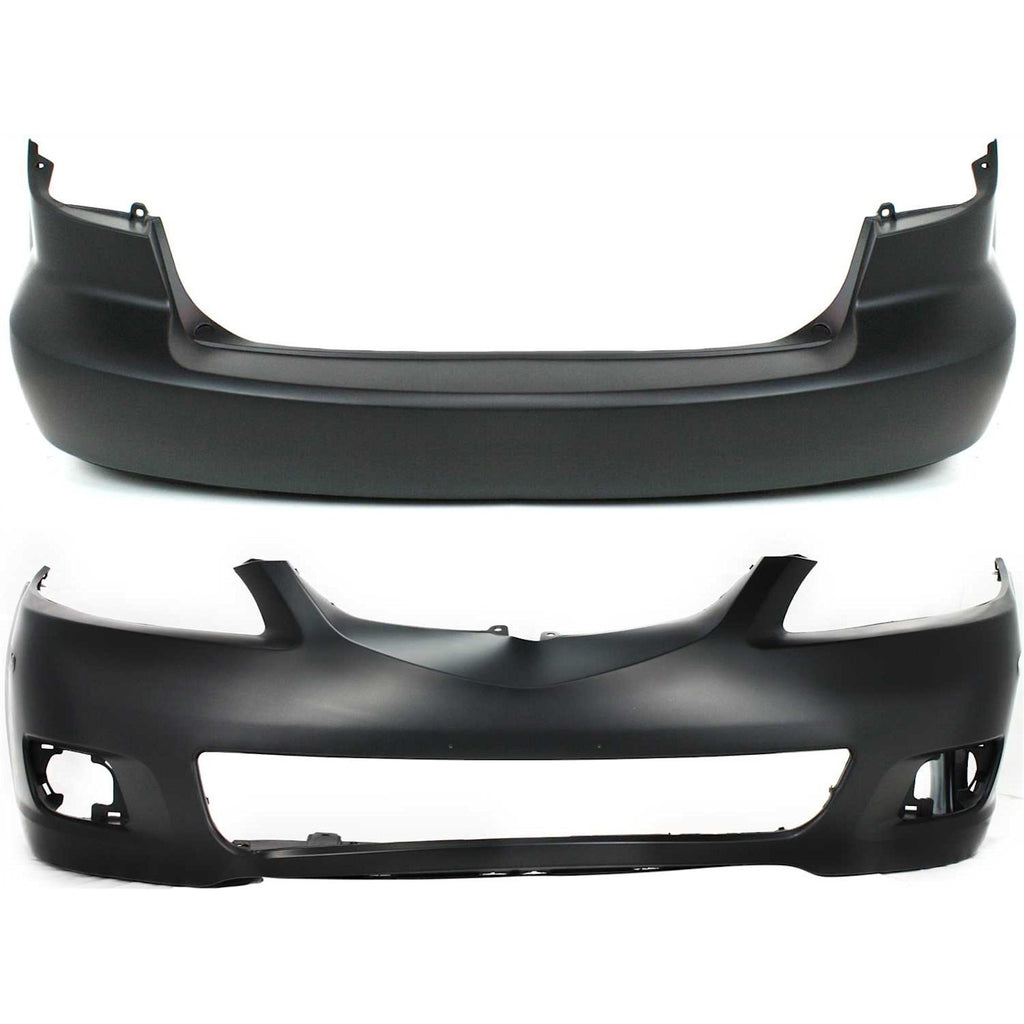 2006-2008 Mazda 6 Bumper Covers - Front & Rear (GPYA50031ABB)