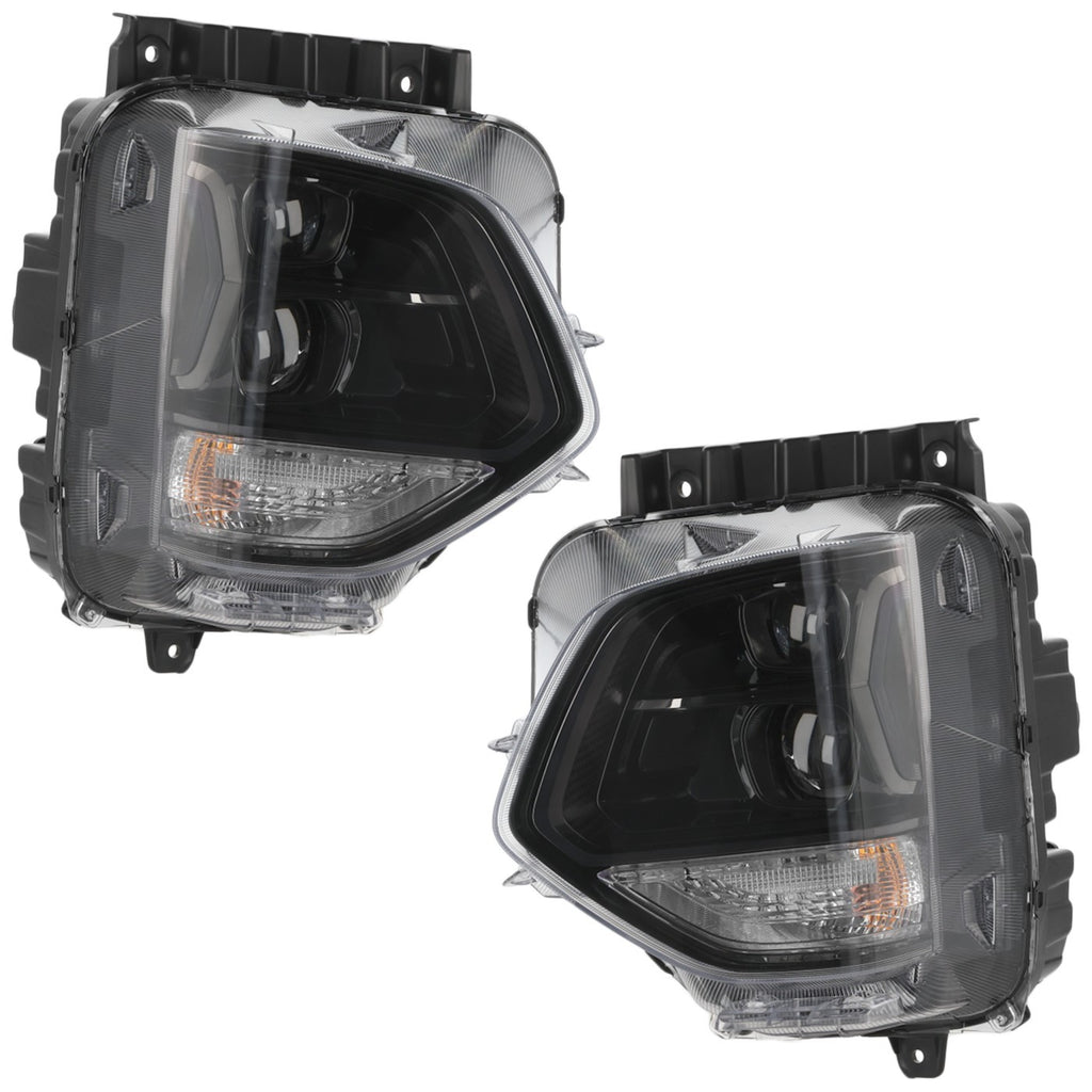 2019-2020 Hyundai Santa Fe Headlights - LED, Driver & Passenger Side, w/ Bulbs (92101S2100)
