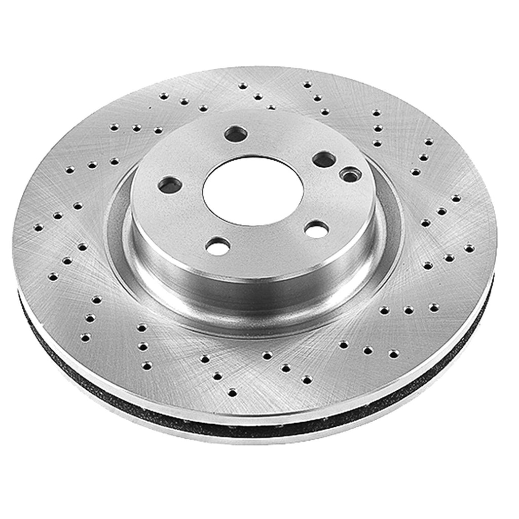 Powerstop 2003-2012 Mercedes-Benz Brake Rotor - Front, Driver or Passenger Side, RWD (EBR866)