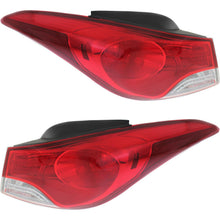 Load image into Gallery viewer, 2011-2013 Hyundai Elantra &amp; Elantra Coupe Tail Lights - Halogen, Outer, w/ Bulbs (924023X050)