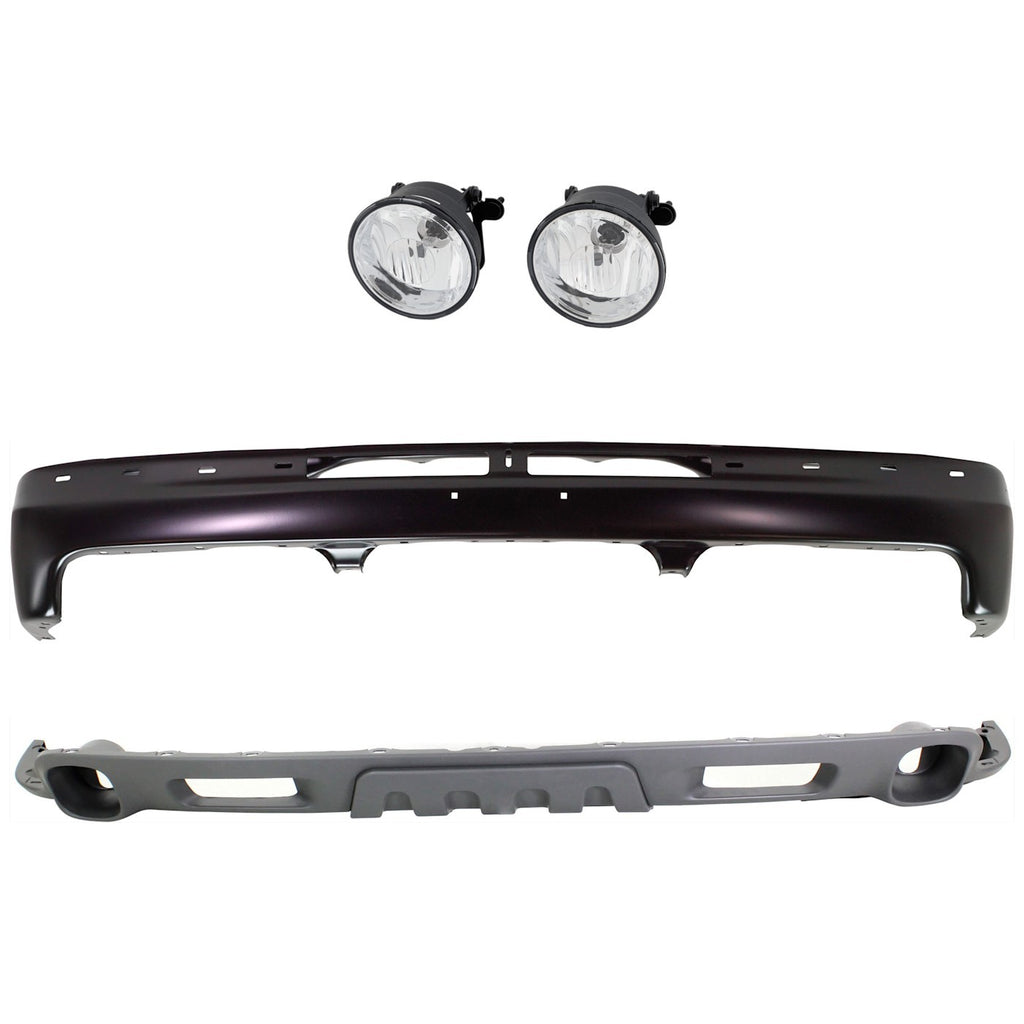 2003-2006 Chevrolet Suburban 1500 & Tahoe Bumper Face Bars - Front, Driver & Passenger Side (12335826PFM)