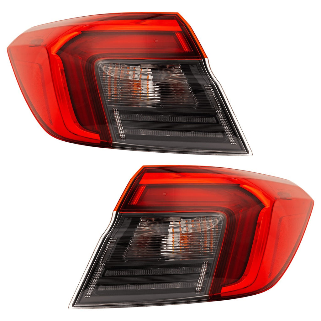 2022-2024 Honda Civic Tail Lights - Driver & Passenger Side (33500T20A01)