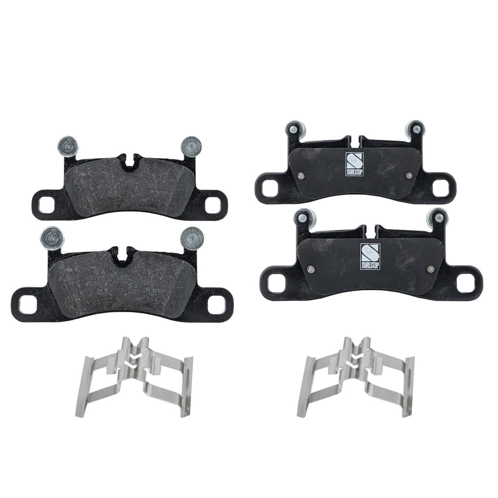 2011-2018 Porsche Cayenne & Volkswagen Touareg Rear NAO Brake Pad Set Iron Front Disc