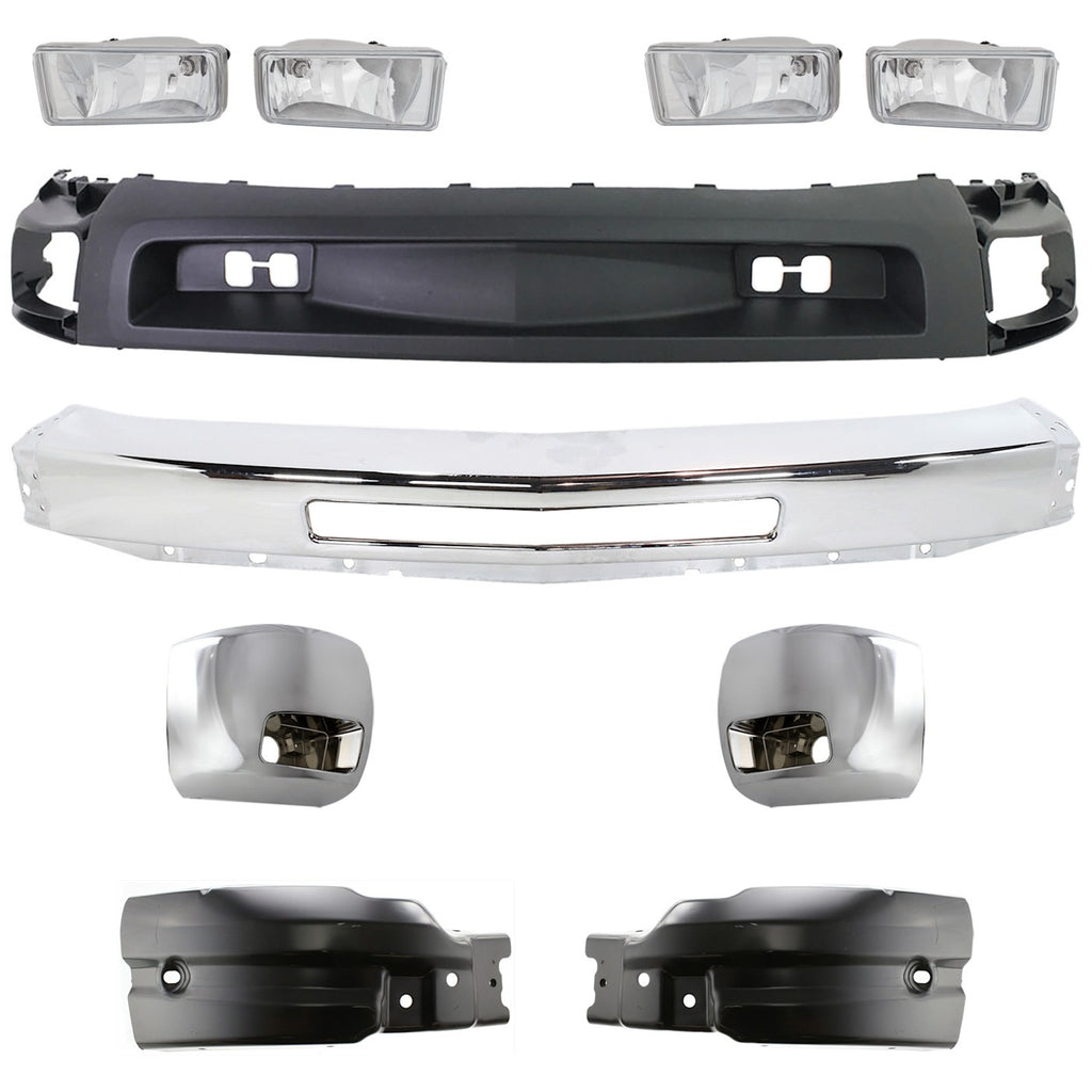 2007-2010 Chevrolet Silverado 2500 HD & Silverado 3500 HD Bumper Face Bar - Front (15941850)