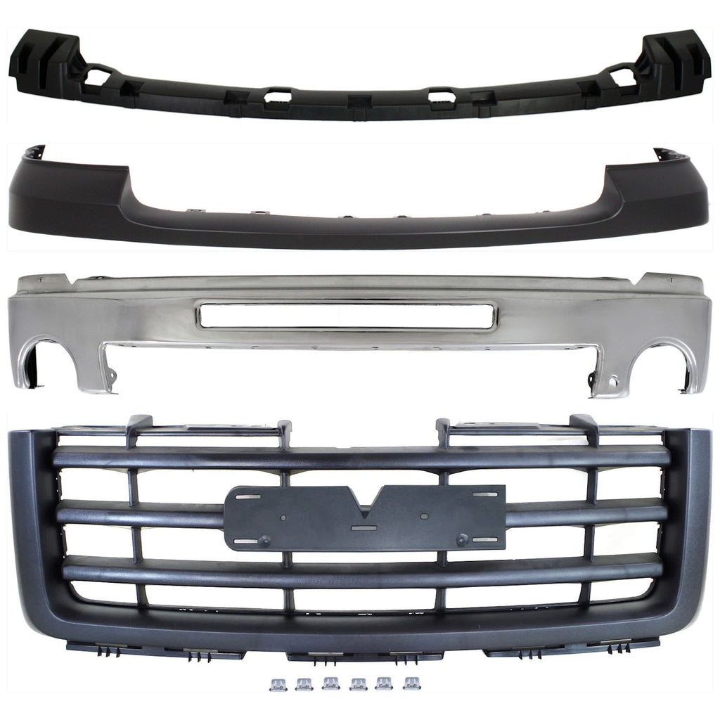2007-2013 GMC Sierra 1500 Bumper Face Bar - Front (15902856)