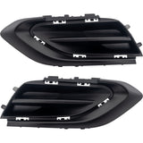Pair Set of 2 Bumper Face Bar Trims Molding Step Pads Rear Driver & Passenger