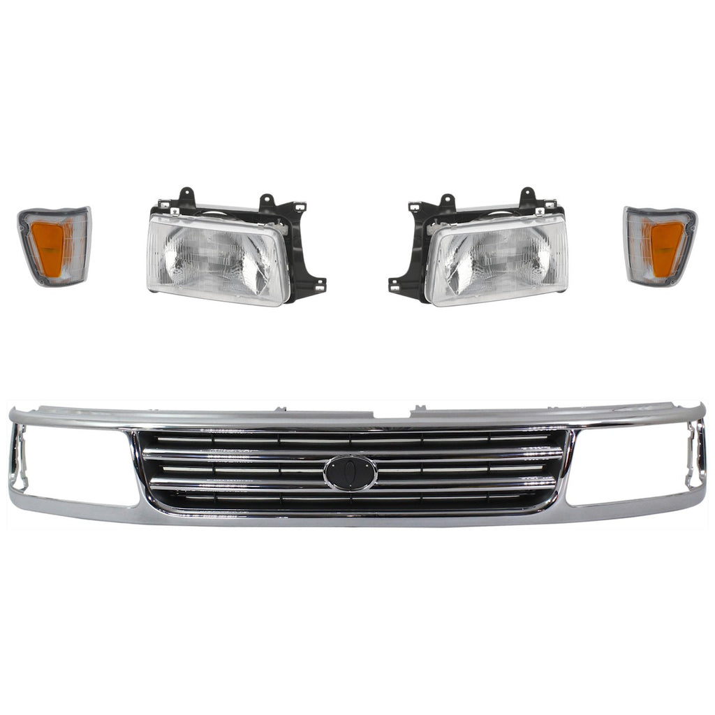 1993-1998 Toyota T100 Headlights - Driver & Passenger Side (8111034010)