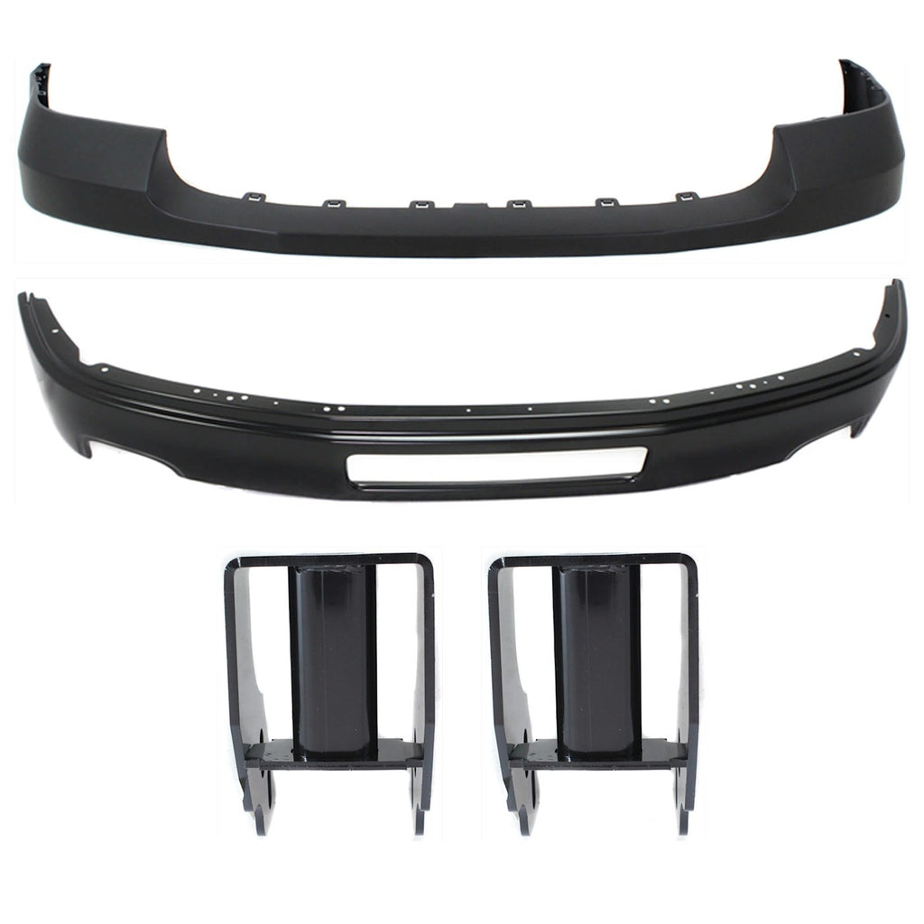 2011-2014 GMC Sierra 2500 HD & Sierra 3500 HD Bumper Face Bars - Front, Driver & Passenger Side (23123402)