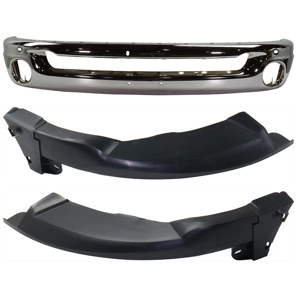 2002-2005 Dodge Ram 1500, Ram 2500 & Ram 3500 Bumper Face Bar - Front (55077946AB)