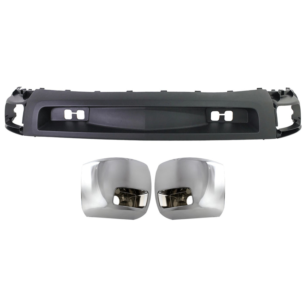 2007-2010 Chevrolet Silverado 2500 HD & Silverado 3500 HD Bumper Face Bars - Front, Driver & Passenger Side (15839251)
