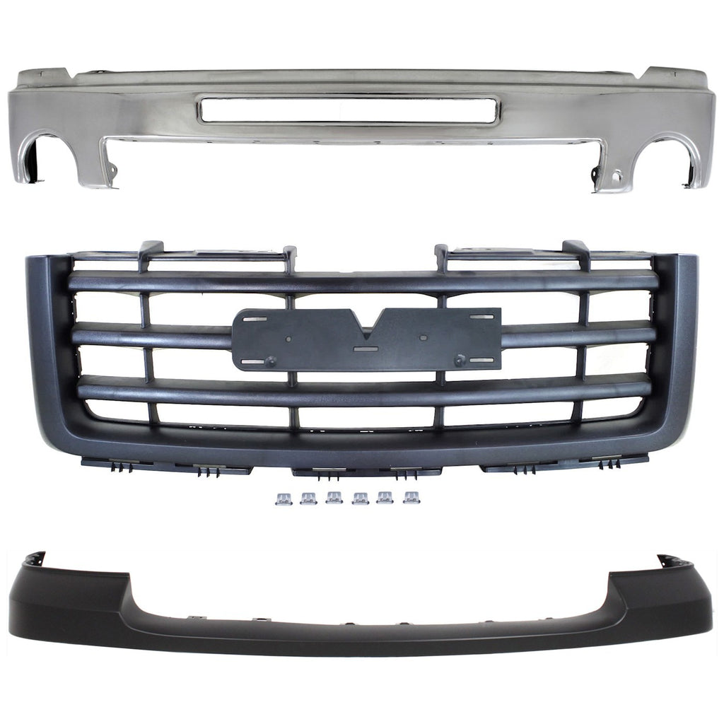 2007-2013 GMC Sierra 1500 Bumper Face Bar - Front (15902856)